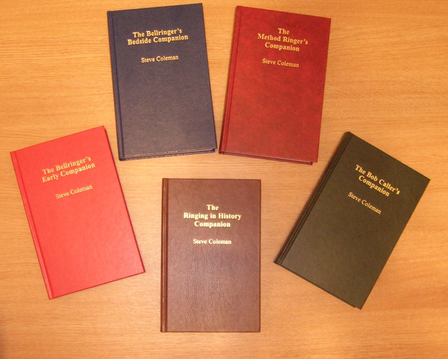 Picture of the five bell ringing books: 